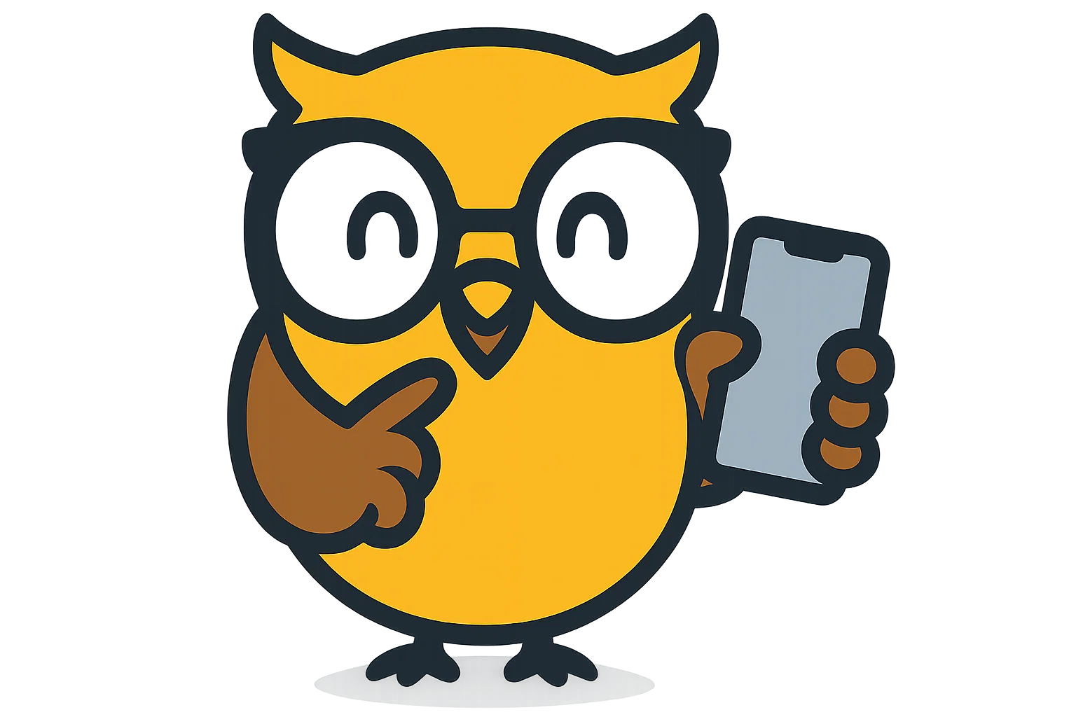 Lingorino Eule mit Handy
